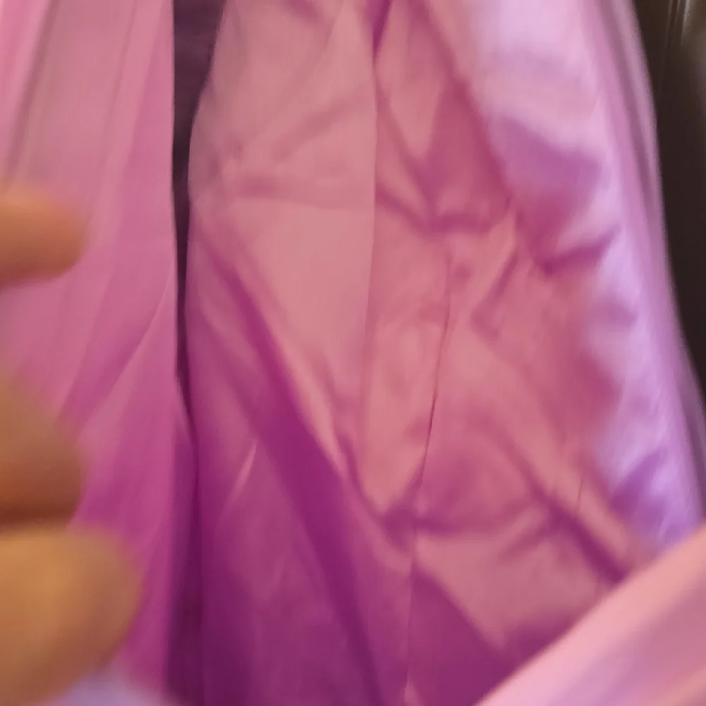 NWT Mac Duggal Lavender Ruffle Maxi Dress - Picture 9 of 15